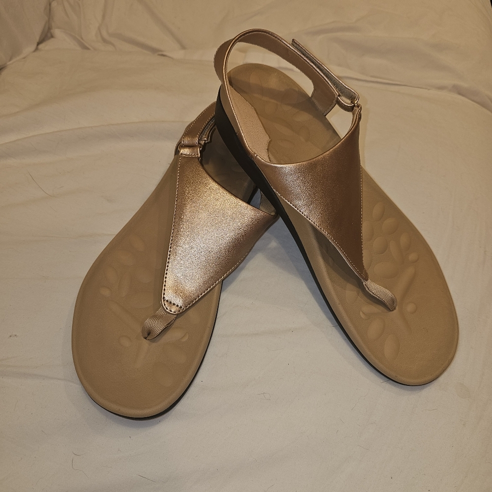UTENAG Womens Arch Support Sandals Orthotic Adjustable Thong Flip Flops Shoes